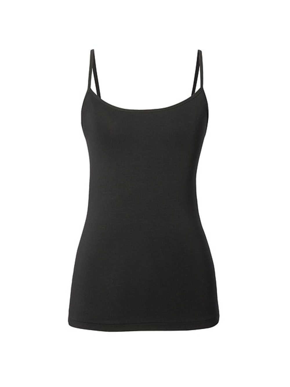 Banana Republic's Essential Layering Black Square-Neck Spaghetti-Strap Camisole